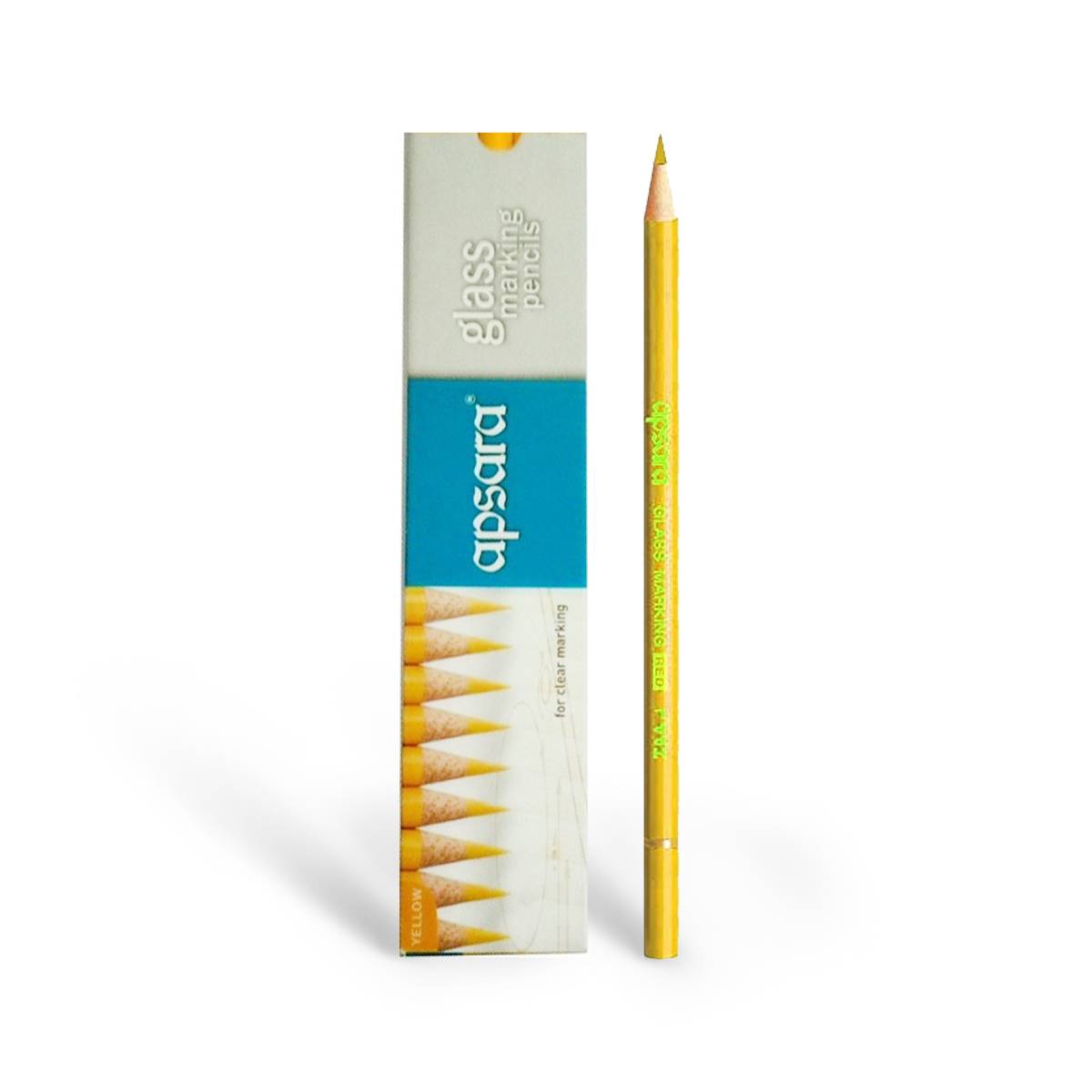 Pencil Apsara Glass Marking Yellow